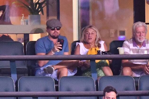 Leonardo diCaprio und Mutter Irmelin Indenbirken beim Tennisturnier in Indian Wells 