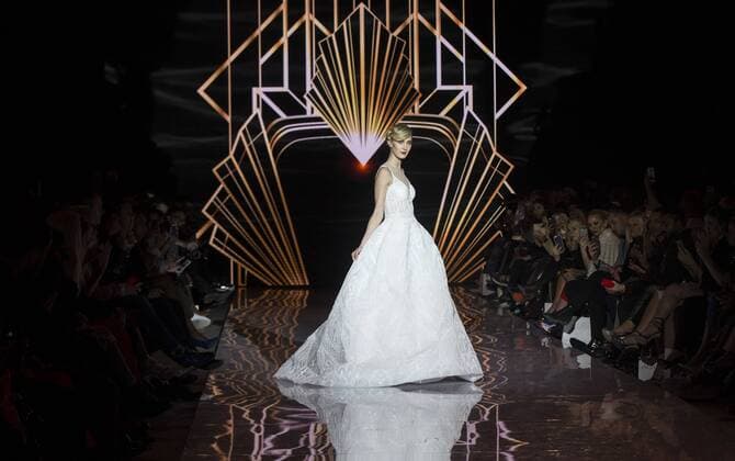 (170313) -- TORONTO, March 12, 2017 -- A model presents creations of Hendrixroe 2017 collection during the Toronto Women s Fashion Week in Toronto, Canada, March 12, 2017. )(gj) CANADA-TORONTO-WOMEN S FASHION WEEK ZouxZheng 