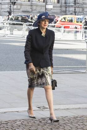 Commonwealth Day, Westminster Abbey, London, UK London, UK. 13 March 2017. Prime Minister Theresa May. To mark and celebrate the Sapphire Jubilee of HM The Queen, 65 years as Head of The Commonwealth, HM The Queen, members of the Royal Family attend a service at Westminster Abbey.