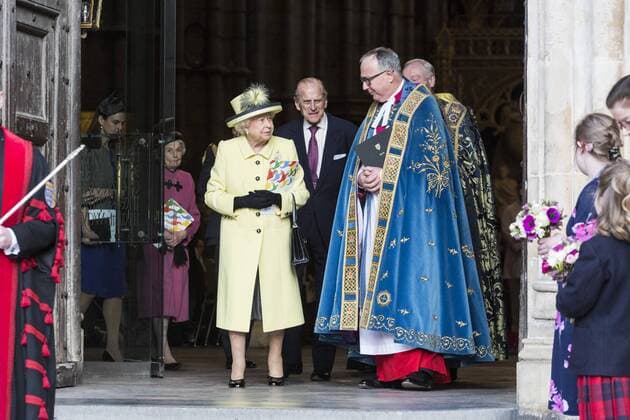 Commonwealth Day, Westminster Abbey, London, UK London, UK. 13 March 2017. HM The Queen and Prince Philip. To mark and celebrate the Sapphire Jubilee of HM The Queen, 65 years as Head of The Commonwealth, HM The Queen, members of the Royal Family and guests attend a service at Westminster Abbey.
