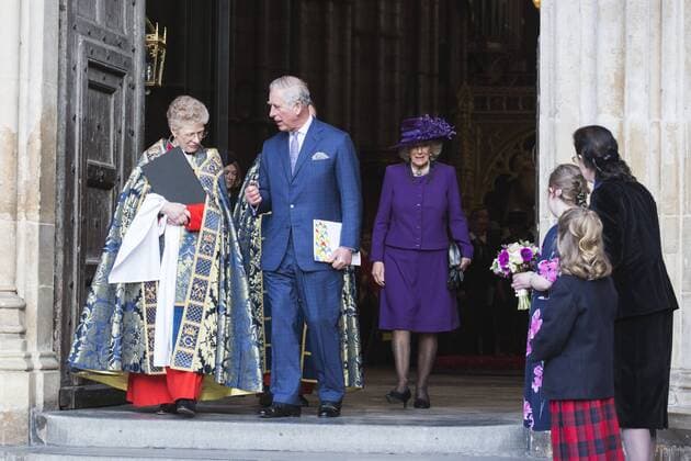 Commonwealth Day, Westminster Abbey, London, UK London, UK. 13 March 2017. Prince Charles, The Prince of Wales and Camilla, Duchess of Cornwall. To mark and celebrate the Sapphire Jubilee of HM The Queen, 65 years as Head of The Commonwealth, HM The Queen, members of the Royal Family and guests attend a service at Westminster Abbey.