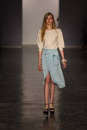 March 13, 2017 - Sao Paulo, Sao Paulo, Brazil - Model presents creation by Lilly Sarti, during the Sao Paulo Fashion Week, winter 2017 edition, this Monday, in Sao Paulo, Brazil. Sao Paulo Brazil - ZUMAl146 20170313_zaf_l146_106 Copyright: xPauloxLopesx