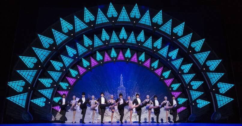 An American in Paris, London, UK London, UK. 14 March 2017. Haydn Oakley (Henri Baurel) at the centre. UK Premiere of the Tony Award-winning new musical An American in Paris at the Dominion Theatre. Directed and choreographed by Christopher Wheeldon, the musical stars Robert Fairchild, Leanne Cope, Haydn Oakley, Zoe Rainey, David Seadon-Young and Jane Asher.