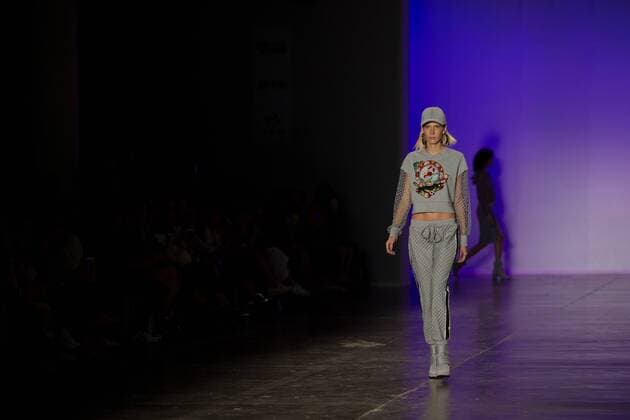 March 14, 2017 - Sao Paulo, Sao Paulo, Brazil - Model presents creation by Patbo, during the Sao Paulo Fashion Week, N43 winter 2017 edition, in Sao Paulo, Brazil. Sao Paulo Brazil - ZUMAl146 20170314_zaf_l146_091 Copyright: xPauloxLopesx