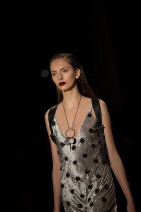 March 14, 2017 - Sao Paulo, Sao Paulo, Brazil - Model presents creation by Patbo, during the Sao Paulo Fashion Week, N43 winter 2017 edition, in Sao Paulo, Brazil. Sao Paulo Brazil - ZUMAl146 20170314_zaf_l146_093 Copyright: xPauloxLopesx