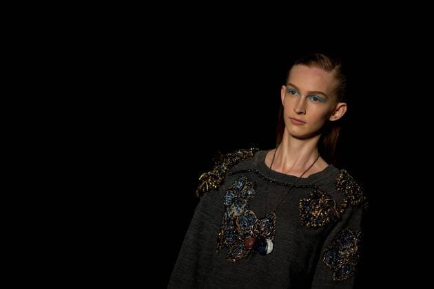 March 14, 2017 - Sao Paulo, Sao Paulo, Brazil - Model presents creation by Patbo, during the Sao Paulo Fashion Week, N43 winter 2017 edition, in Sao Paulo, Brazil. Sao Paulo Brazil - ZUMAl146 20170314_zaf_l146_097 Copyright: xPauloxLopesx