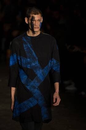 March 14, 2017 - Sao Paulo, Sao Paulo, Brazil - Model presents creation by Lino Villaventura, during the Sao Paulo Fashion Week, N43 winter 2017 edition, in Sao Paulo, Brazil. Sao Paulo Brazil - ZUMAl146 20170314_zaf_l146_102 Copyright: xPauloxLopesx
