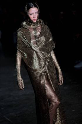 March 14, 2017 - Sao Paulo, Sao Paulo, Brazil - Model presents creation by Lino Villaventura, during the Sao Paulo Fashion Week, N43 winter 2017 edition, in Sao Paulo, Brazil. Sao Paulo Brazil - ZUMAl146 20170314_zaf_l146_111 Copyright: xPauloxLopesx