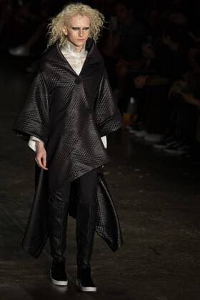 March 14, 2017 - Sao Paulo, Sao Paulo, Brazil - Model presents creation by Lino Villaventura, during the Sao Paulo Fashion Week, N43 winter 2017 edition, in Sao Paulo, Brazil. Sao Paulo Brazil - ZUMAl146 20170314_zaf_l146_121 Copyright: xPauloxLopesx