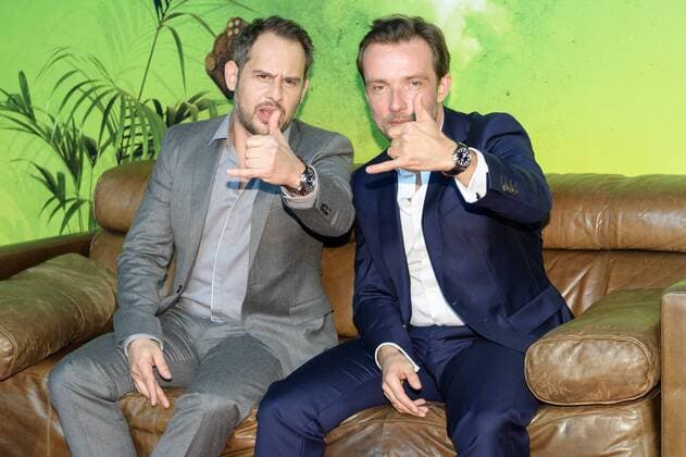 Koeln Moritz Bleibtreu und Lucas Gregorowicz bei der Deutschland Premiere von Lommbock im Cinedom in Koeln am 14.03.2017, Copyright: xSchueler Eibner-Pressefotox EP_JSE