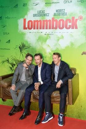 Koeln vl: Moritz Bleibtreu, Lucas Gregorowicz und Wotan Wilke Moehring bei der Deutschland Premiere von Lommbock im Cinedom in Koeln am 14.03.2017, Copyright: xSchueler Eibner-Pressefotox EP_JSE