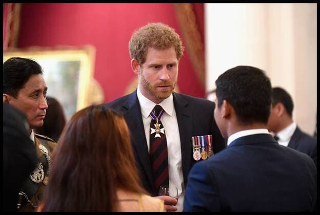 . 14 03 2017. London, United Kingdom. The Royal Gurkha service medals. Prince Harry attends a medal reception for The Royal Gurkha Rifles at Buckingham Palace on March 14, 2017 in London, England. 2017 marks the 40th anniversary of The Prince Of Wales as Colonel-in-Chief of The Royal Gurkha Rifles.  xi-Imagesx xPoolx IIM-14660-0053