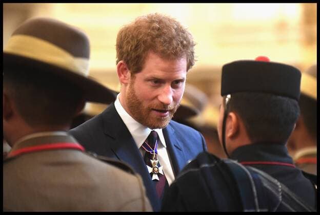 . 14 03 2017. London, United Kingdom. The Royal Gurkha service medals. Prince Harry attends a medal presentation for The Royal Gurkha Rifles at Buckingham Palace on March 14, 2017 in London, England. 2017 marks the 40th anniversary of The Prince Of Wales as Colonel-in-Chief of The Royal Gurkha Rifles.  xi-Imagesx xPoolx IIM-14660-0021