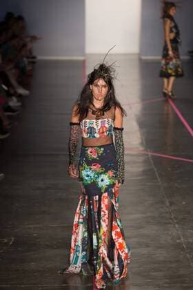 March 15, 2017 - Sao Paulo, Sao Paulo, Brazil - Model presents creation by Isabela Capeto, during the Sao Paulo Fashion Week, N43 winter 2017 edition, in Sao Paulo, Brazil. Sao Paulo Brazil - ZUMAl146 20170315_zaf_l146_004 Copyright: xPauloxLopesx