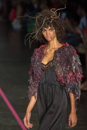 March 15, 2017 - Sao Paulo, Sao Paulo, Brazil - Model presents creation by Isabela Capeto, during the Sao Paulo Fashion Week, N43 winter 2017 edition, in Sao Paulo, Brazil. Sao Paulo Brazil - ZUMAl146 20170315_zaf_l146_009 Copyright: xPauloxLopesx