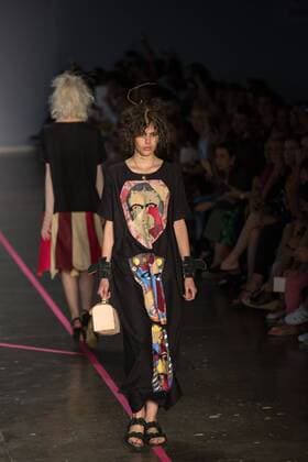March 15, 2017 - Sao Paulo, Sao Paulo, Brazil - Model presents creation by Isabela Capeto, during the Sao Paulo Fashion Week, N43 winter 2017 edition, in Sao Paulo, Brazil. Sao Paulo Brazil - ZUMAl146 20170315_zaf_l146_013 Copyright: xPauloxLopesx