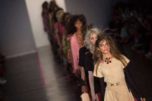 March 15, 2017 - Sao Paulo, Sao Paulo, Brazil - Model presents creation by Isabela Capeto, during the Sao Paulo Fashion Week, N43 winter 2017 edition, in Sao Paulo, Brazil. Sao Paulo Brazil - ZUMAl146 20170315_zaf_l146_010 Copyright: xPauloxLopesx