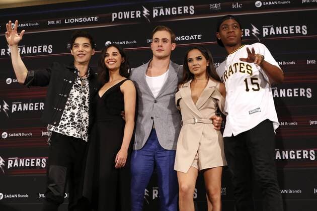 March 15, 2017 - Mexico - EUM20170315ESP18.JPG.CIUDAD DE MEXICO CinemaCine-Power Rangers.- Los actores Ludi Lin, Naomi Scott, Dacre Montgemery, Becky G y RJ Cycler, reparto de la pelicula Power Rangers, en la respectiva conferencia de prensa para promocionar el filme en Mexico, 15 de marzo de 2017. Foto: Agencia EL UNIVERSALAgustin SalinasJMA Mexico  - ZUMAu78_ 20170315_zaf_u78_024 Copyright: xElxUniversalx
