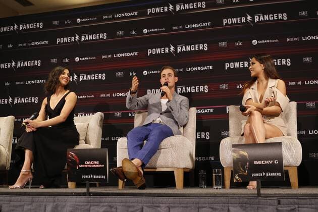 March 15, 2017 - Mexico - EUM20170315ESP23.JPG.CIUDAD DE MEXICO CinemaCine-Power Rangers.- Los actores Naomi Scott, Dacre Montgemery y Becky G, parte del reparto de la pelicula Power Rangers, en la respectiva conferencia de prensa para promocionar el filme en Mexico, 15 de marzo de 2017. Foto: Agencia EL UNIVERSALAgustin SalinasJMA Mexico  - ZUMAu78_ 20170315_zaf_u78_027 Copyright: xElxUniversalx