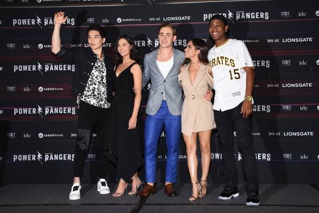 March 15, 2017 - Mexico City, Mexico - Ludi Lin, Naomi Scott, Dacree Montgomery, Becky G, RJ Cyler poses to photographers during the Power Rangers film press conference at St. Regis Hotel on March 15, 2017 in Mexico City, Mexico Mexico City Mexico  - ZUMAn230 20170315_zaa_n230_297 Copyright: xCarlosxTischlerx