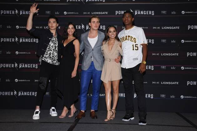 March 15, 2017 - Mexico City, Mexico - Ludi Lin, Naomi Scott, Dacree Montgomery, Becky G, RJ Cyler poses to photographers during the Power Rangers film press conference at St. Regis Hotel on March 15, 2017 in Mexico City, Mexico Mexico City Mexico  - ZUMAn230 20170315_zaa_n230_296 Copyright: xCarlosxTischlerx