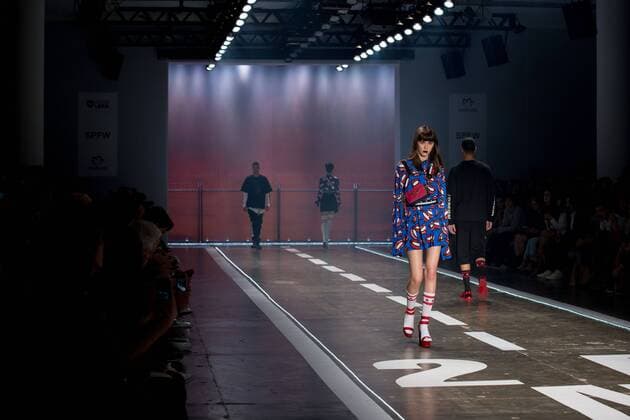 March 15, 2017 - Sao Paulo, Sao Paulo, Brazil - Ellus 2nd Floor fashion show, featuring the Winter 2017 collection during the N43 edition of Sao Paulo Fashion Week (SPFW), in Sao Paulo, Brazil. Sao Paulo Brazil - ZUMAl146 20170315_zaf_l146_069 Copyright: xPauloxLopesx