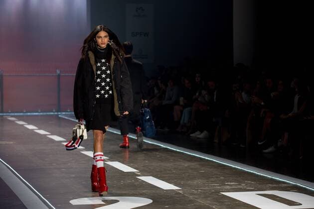 March 15, 2017 - Sao Paulo, Sao Paulo, Brazil - Ellus 2nd Floor fashion show, featuring the Winter 2017 collection during the N43 edition of Sao Paulo Fashion Week (SPFW), in Sao Paulo, Brazil. Sao Paulo Brazil - ZUMAl146 20170315_zaf_l146_073 Copyright: xPauloxLopesx