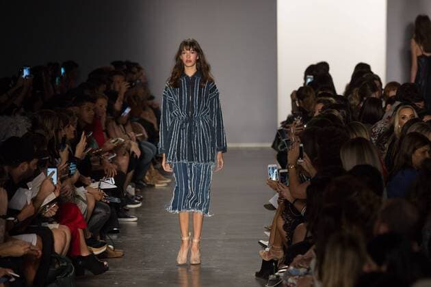 March 15, 2017 - Sao Paulo, Sao Paulo, Brazil - Model presents creation by Fabiana Milazzo, during the Sao Paulo Fashion Week, N43 winter 2017 edition, in Sao Paulo, Brazil. Sao Paulo Brazil - ZUMAl146 20170315_zaf_l146_058 Copyright: xPauloxLopesx