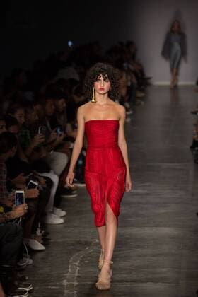 March 15, 2017 - Sao Paulo, Sao Paulo, Brazil - Model presents creation by Fabiana Milazzo, during the Sao Paulo Fashion Week, N43 winter 2017 edition, in Sao Paulo, Brazil. Sao Paulo Brazil - ZUMAl146 20170315_zaf_l146_062 Copyright: xPauloxLopesx