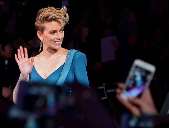Actress Scarlett Johansson attends a world premiere for the film Ghost in the shell in Tokyo, Japan on March 16, 2017.  TKP2017031622 KEIZOxMORI