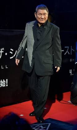 Japanese actor Takeshi Kitano attends a world premiere for the film Ghost in the shell in Tokyo, Japan on March 16, 2017.  TKP2017031632 KEIZOxMORI