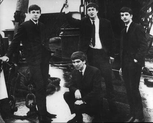 Dec. 12, 1970 - Paul McCartney begins high court proceedings to end partnership with the Beatles.:His writ high court proceedings today to end his partnership with the Beatles, his write asked for the appointment of a receiver to deal with the assets of the pop group who are said to be earning more than &pound;7-million a year. The defendents to the writers Beatles -John lekmon, George ~~,, and ~~~ If mocartney action succeeds, ~~ today at present held on behalf of the group of looked up in royalties on records already sold. but not yet collected. would be divide among the Beatles according to the terms of their partnership dealings. Photo shows A very early picture of the Beatles (L to R) Paul McCartney,George Harrison; John Lennon and Ringo Starr. - ZUMAk09_ 19701212_baf_k09_005 Copyright: xKeystonexPressxAgencyx