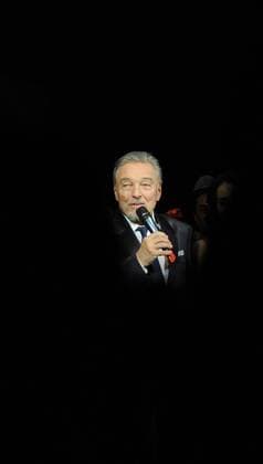 Czech singer Karel Gott attends the premiere of musical The Time of Roses , based on famous songs from his repertoire, in Karlin Theatre in Prague, Czech Republic, on Thursday, March 16, 2017. Gott himself will not play in the musical, but he works as its supervisor. (CTKxPhoto VeronikaxSimkova) CTKPhotoF201703170000101 