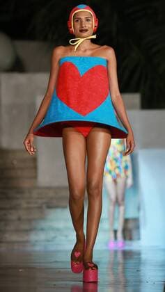 March 18, 2017 - Colombo, Sri Lanka - A model presents a creation by fashion designer Agatha Ruiz De La Prada at the Colombo fashion week on March 18, 2017 Colombo Sri Lanka  - ZUMAn230 20170318_zaa_n230_451 Copyright: xTharakaxBasnayakax