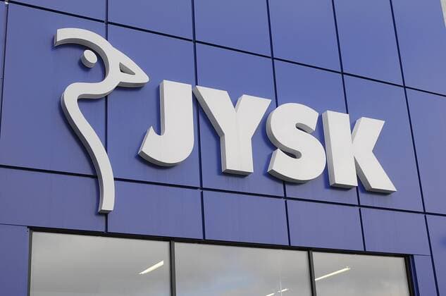Copenhagen Denamrk 20 March 2017 - Jysk danish trade mark for hardware store furniture and beding. ( Photo. Francis Dean Deanpictures.) 