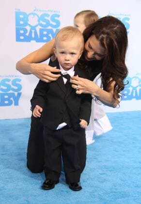 March 20, 2017 - New York, New York, U.S. - HILARIA BADWIN, RAFAEL THOMAS BALDWIN attend the Boss Baby Premiere.AMC Loew s Lincoln Square,NYC.March 20, 2017.Photos by , Photos Inc.2017 New York U.S. - ZUMAms4_ 20170320_zaf_ms4_004 Copyright: xSoniaxMoskowitzx