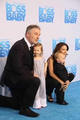 March 20, 2017 - New York, New York, U.S. - ALEC BALDWIN, HILARIA BADWIN, CARMEN GABRIELA BALDWIN, RAFAEL THOMAS BALDWIN attend the Boss Baby Premiere.AMC Loew s Lincoln Square,NYC.March 20, 2017.Photos by , Photos Inc.2017 New York U.S. - ZUMAms4_ 20170320_zaf_ms4_010 Copyright: xSoniaxMoskowitzx