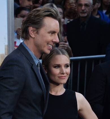Cast members Dax Shepard and Kristen Bell attend the premiere of the motion picture comedy CHIPS at TCL Chinese Theatre in the Hollywood section of Los Angeles on March 20, 2017. Storyline: A rookie officer is teamed with a hardened pro at the California Highway Patrol, though the newbie soon learns his partner is really an undercover Fed investigating a heist that may involved some crooked cops.  LAP2017032024 JIMxRUYMEN