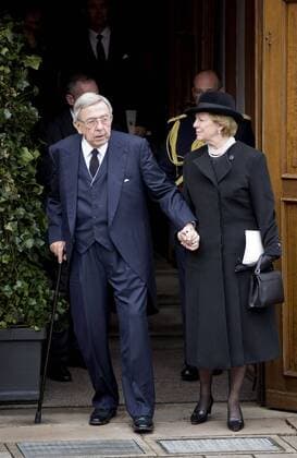 21-03-2017 Germany Funeral of Richard, 6th Prince zu Sayn-Wittgenstein-Berleburg at the Evangelische Stadtkirche in Bad Berleburg. King Constantine II of Greece and Queen Anne-Marie  Copyright: xppe nieboerx