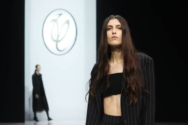MOSCOW, RUSSIA - MARCH 21, 2017: Models showcase creations during a runway show for the Fall Winter 2017 pret-a-porter collection by Russian fashion designer Valentin Yudashkin at the 37th Moscow Fashion Week at Moscow s Gostiny Dvor Shopping and Exhibition Centre. Stanislav Krasilnikov TASS  TS045062