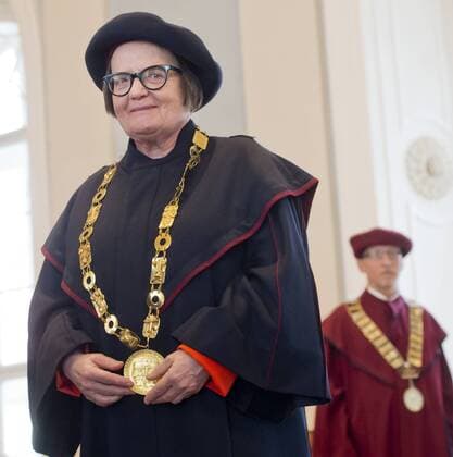 Polish film-maker Agnieszka Holland receives honorary doctorate at Prague s Academy of Performing Arts, Czech Republic, March 23, 2017. (CTKxPhoto VitxSimanek) CTKPhotoP201703230465101  VIS 003 K