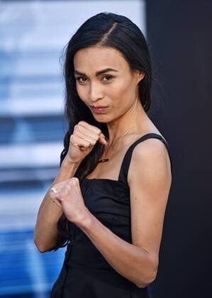 Jessica Rey attends the Power Rangers premiere at the Westwood Village Theatre in Los Angeles on March 22, 2017.  LAP20170322830 CHRISTINExCHEW