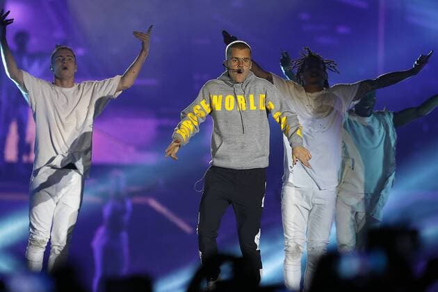 Canadian singer Justin Bieber offers a concert at the National Stadium in Santiago, Chile, 23 March 2017. It is Bieber s 3rd performance in the Latin American Country. CANADIAN SINGER JUSTIN BIEBER OFFERS CONCERT IN SANTIAGO !ACHTUNG: NUR REDAKTIONELLE NUTZUNG!  Copyright: xLUCASxGALVEZx CHI020 20170324-636259205422764276