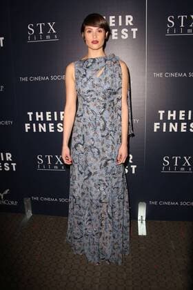 March 23, 2017 - New York, New York, U.S. - GEMMA ARTERTON attends Their Finest Premiere.SVA Theater, NYC.March 23, 2017.Photos by , Photos Inc.2017 New York U.S. - ZUMAms4_ 20170323_zaf_ms4_001 Copyright: xSoniaxMoskowitzx