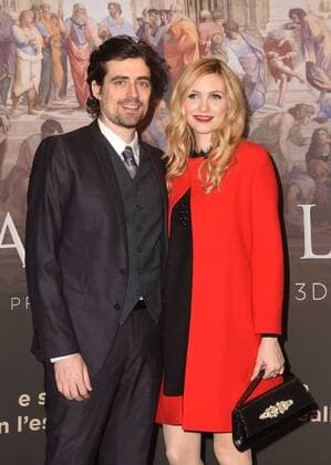 Premiere zur Film-Doku Raffaello il Principe delle Arti in Rom Foto IPP Gioia Botteghi roma 23 03 2017 presentazione del film - documentario Raffaello il Principe delle Arti - in 3D nella foto Flavio Parenti con la compagna l attrice Eleonora Albrecht  0