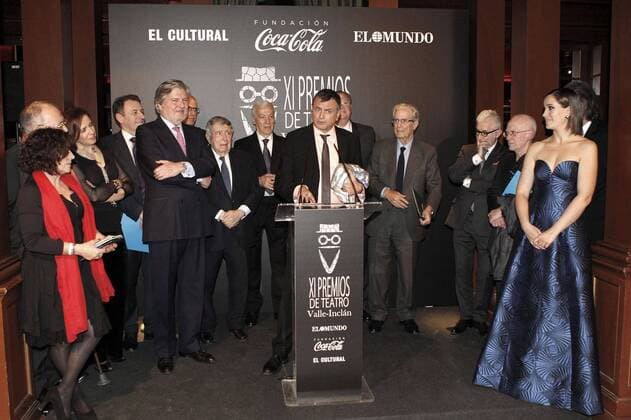 Spanish dramatists Ernesto Caballero receives the Valle-Inclan award for directing El laberinto magico (The magic labryinth) at the Royal Theater in Madrid, Spain, 27 March 2017. Caballero was granted the award after the voting, overcoming Israel Elejalde. 11TH VALLE-INCLAN THEATER AWARDS !ACHTUNG: NUR REDAKTIONELLE NUTZUNG!  Copyright: xJavierxLópezx MAD001 20170328-636262576399540817