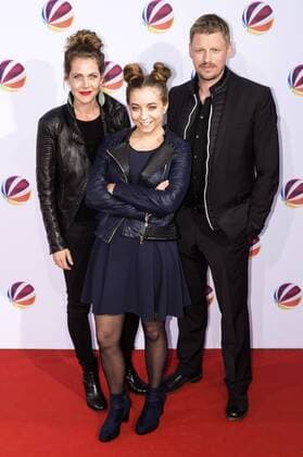 Felicitas Woll, Aleen Jana Kötter und Martin Gruber bei der Premiere des SAT.1 TV-Films Nackt. Das Netz vergisst nie in der Astor Film Lounge. Berlin, 27.03.2017 Foto:xK.xWernerx xFuturexImage