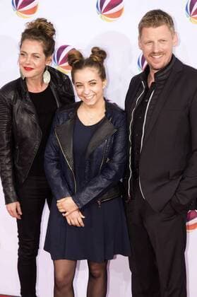 Felicitas Woll, Aleen Jana Kötter und Martin Gruber bei der Premiere des SAT.1 TV-Films Nackt. Das Netz vergisst nie in der Astor Film Lounge. Berlin, 27.03.2017 Foto:xK.xWernerx xFuturexImage