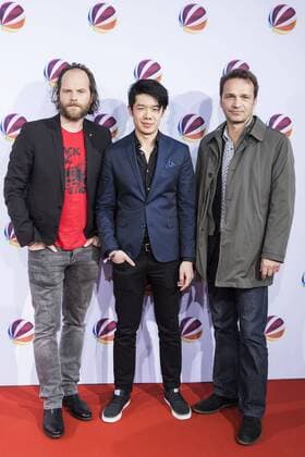 Andreas Leopold Schadt, Yung Ngo und Mathias Herrmann bei der Premiere des SAT.1 TV-Films Nackt. Das Netz vergisst nie in der Astor Film Lounge. Berlin, 27.03.2017 Foto:xB.xKriemannx xFuturexImage