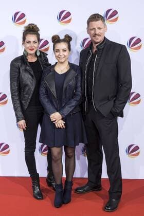 Felicitas Woll, Aleen Jana Kötter und Martin Gruber bei der Premiere des SAT.1 TV-Films Nackt. Das Netz vergisst nie in der Astor Film Lounge. Berlin, 27.03.2017 Foto:xB.xKriemannx xFuturexImage